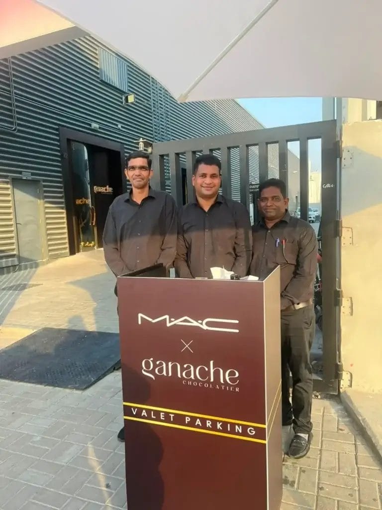 Customized Valet Parking and Nspyr Valet staffs at MACxGanache event