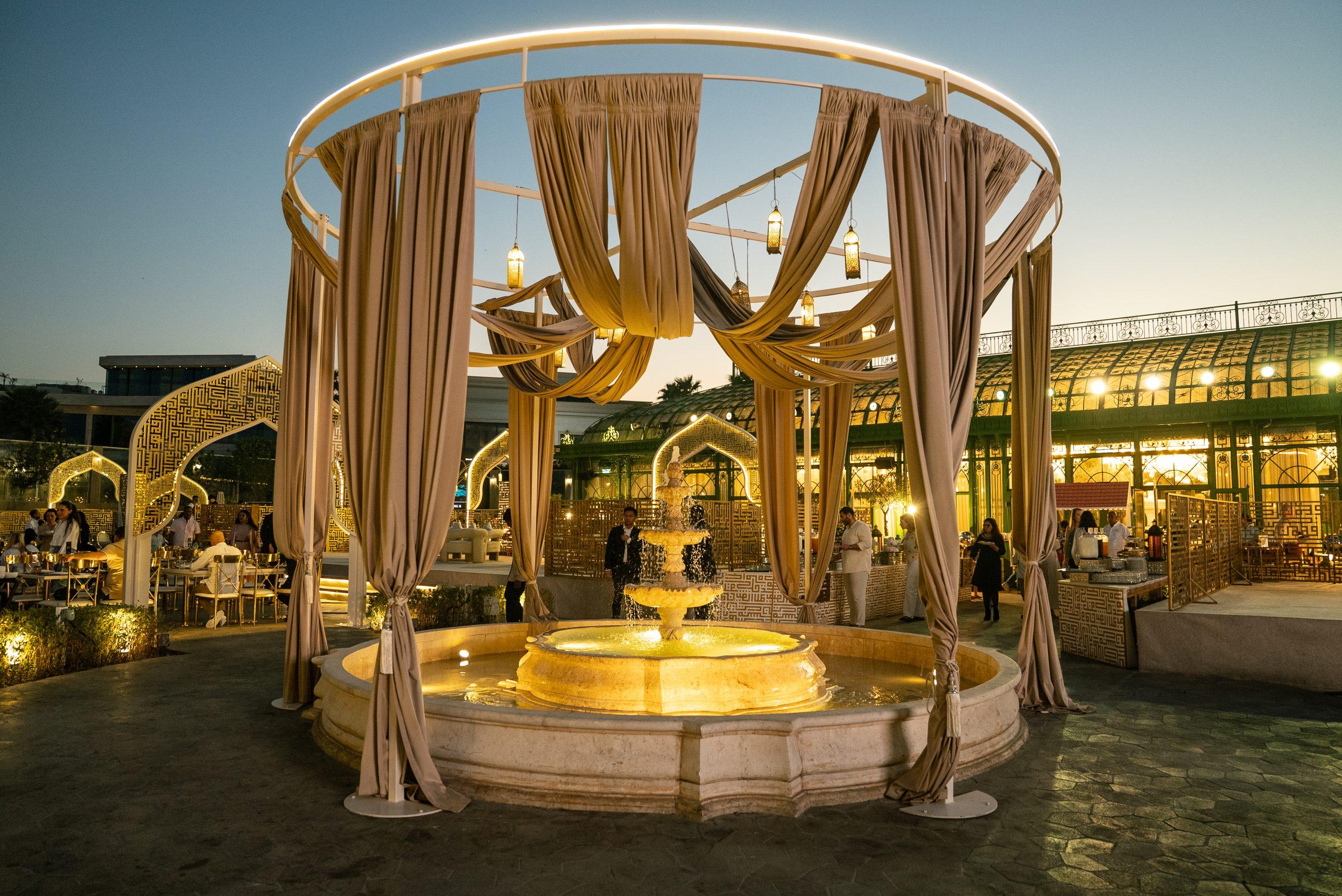 Fountain at the Address Montgomerie