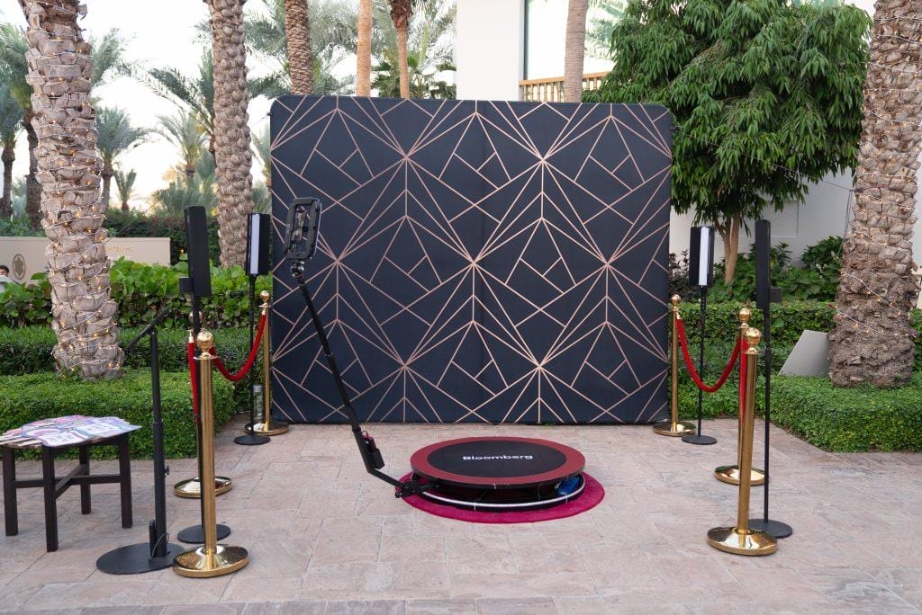 Customized 360 photobooth at Bloomberg Iftar Dinner