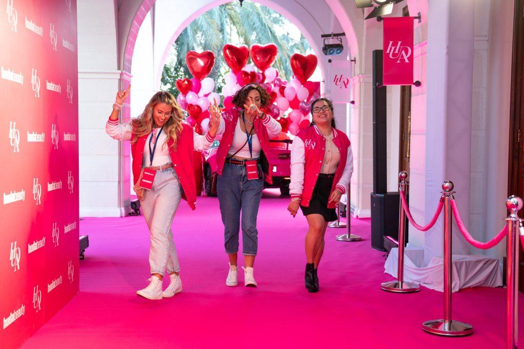 The ladies behind the success of the Huda Beauty event at Zabeel Theater